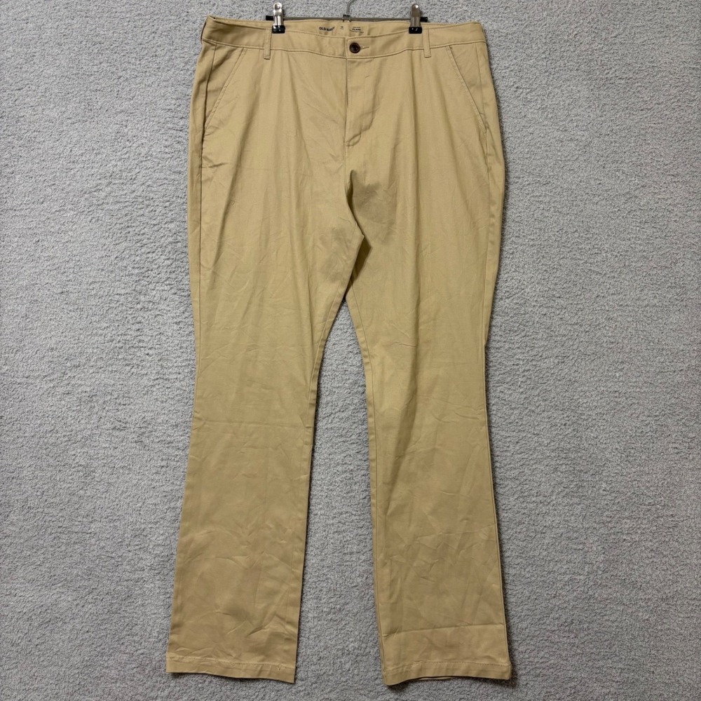 Work Casual High Rise Flare Pants 18 Tall Beige Stretch Office Trousers